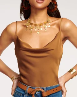 Abigail Cowl Neck Tank Top