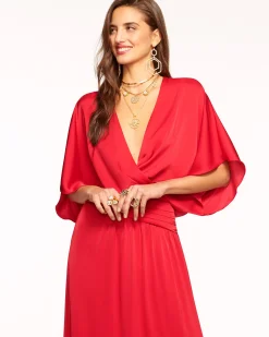 Adiel Wrap Midi Dress