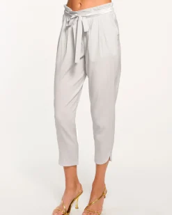 Allyn Silk Paperbag Waist Pant