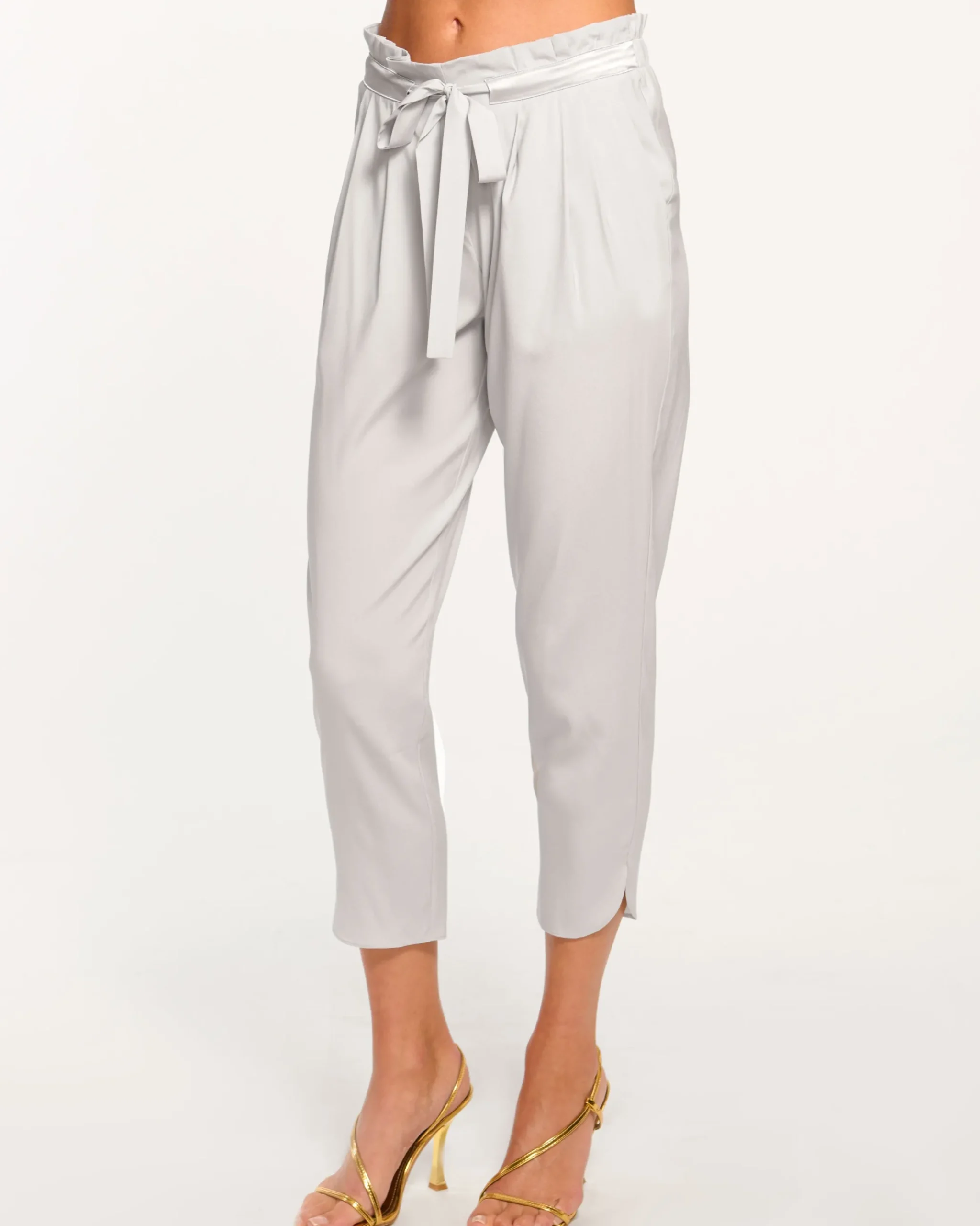 Allyn Silk Paperbag Waist Pant
