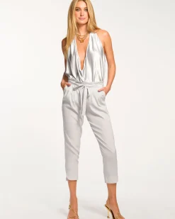 Allyn Silk Paperbag Waist Pant