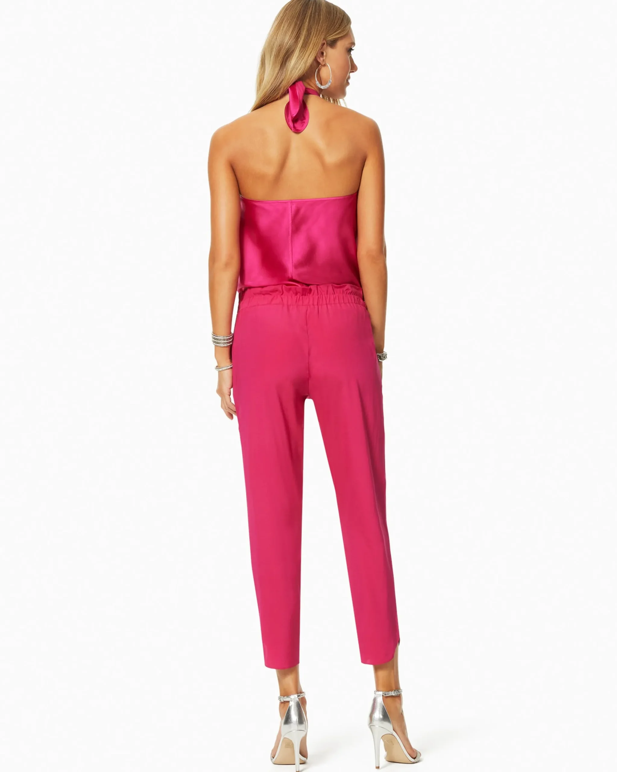 Allyn Silk Paperbag Waist Pant