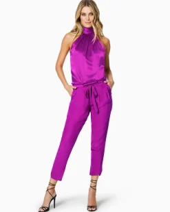 Allyn Silk Paperbag Waist Pant