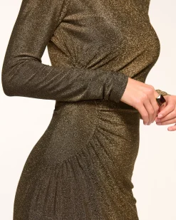 Amarilys Mock Neck Midi Dress