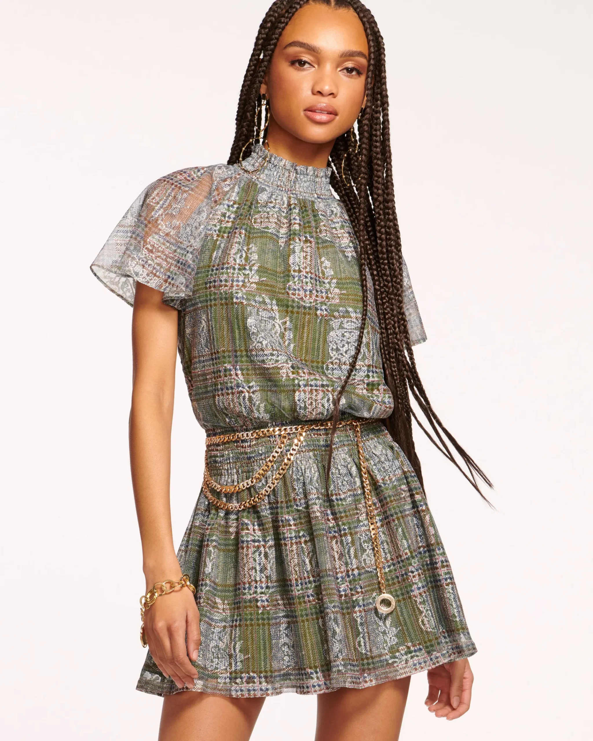 Arizona Smocked Waist Mini Dress