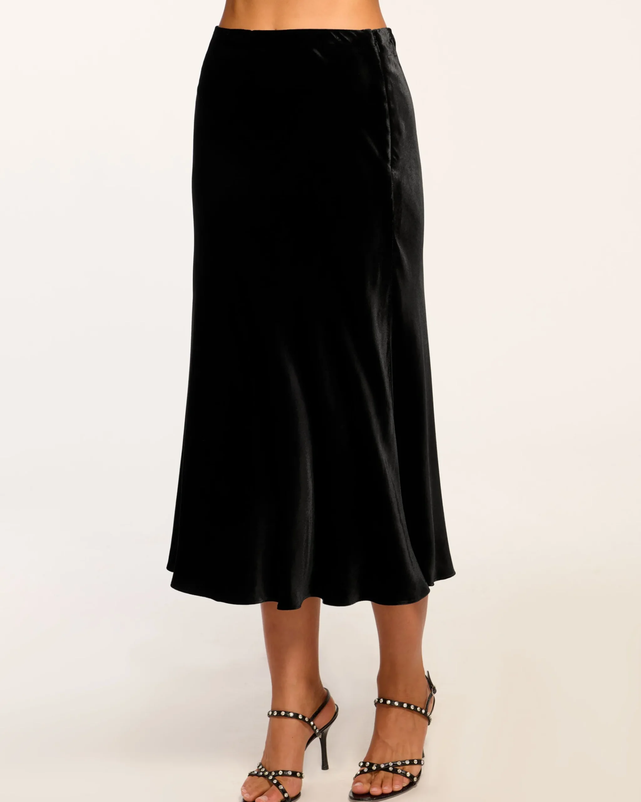 Arrius Velvet Slip Skirt