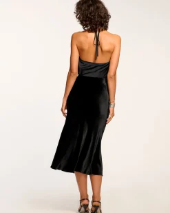 Arrius Velvet Slip Skirt