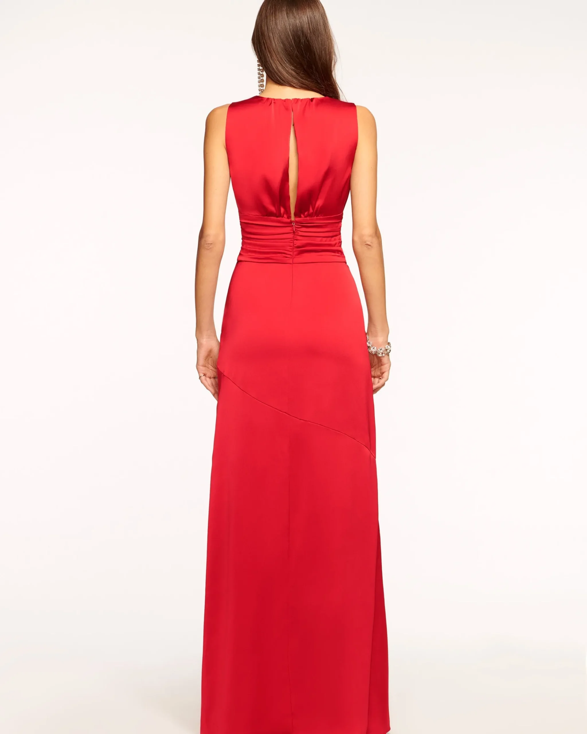 August Plunging Embellished Gown
