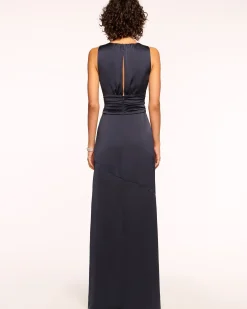 August Plunging Embellished Gown