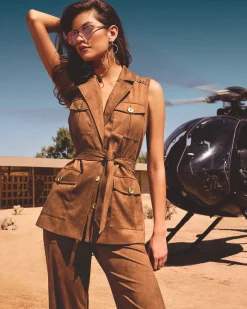 Austin Faux Suede Vest