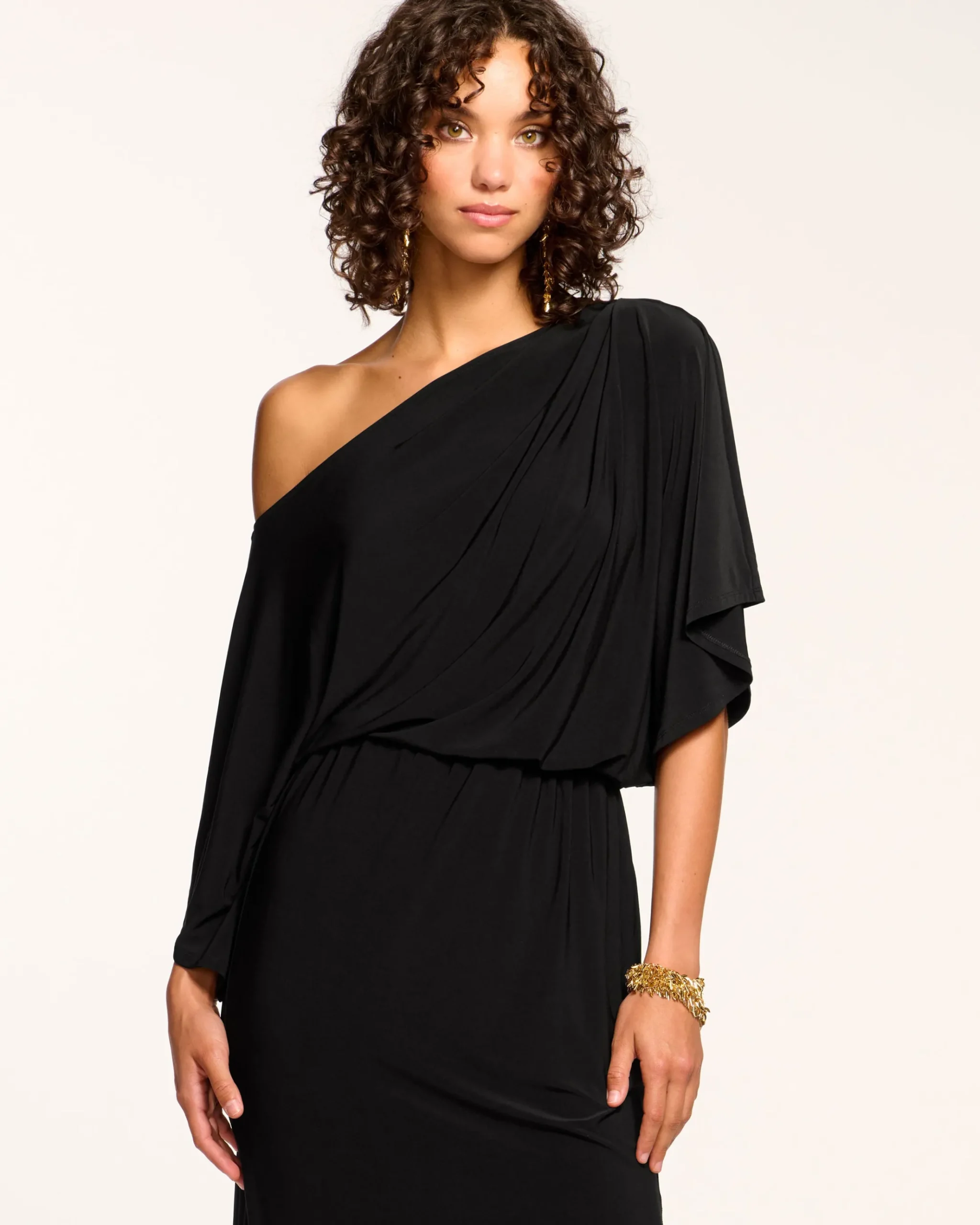 Carlina Off-The-Shoulder Jersey Midi Dress