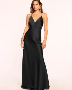 Caspe V-Neck Gown