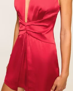 Cassea Plunging Mini Dress