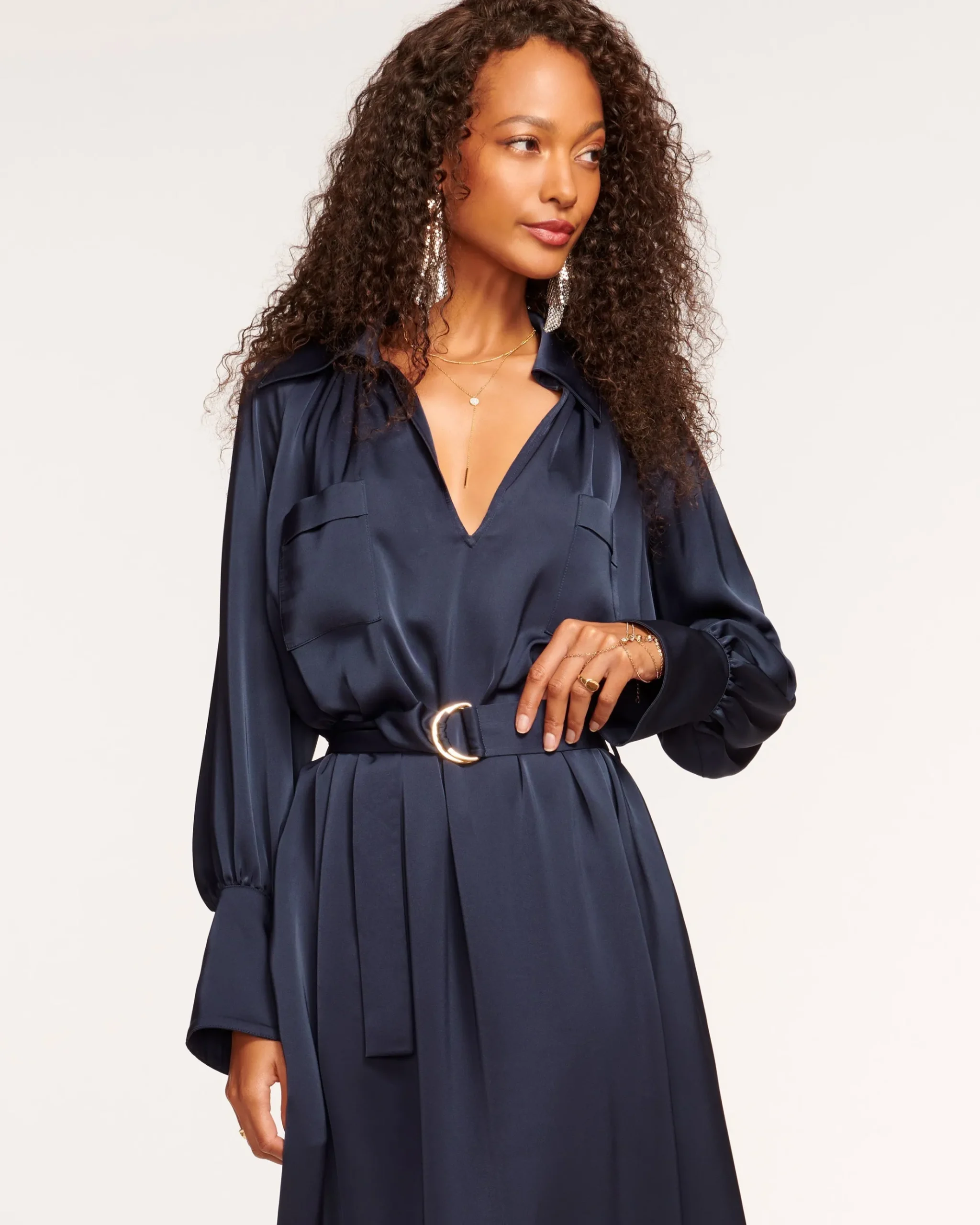 Cecilia Belted Midi Dress