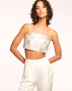 Chase Beaded Crop Top