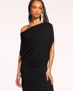 Chet Wool Off-The-Shoulder Sweater Dress