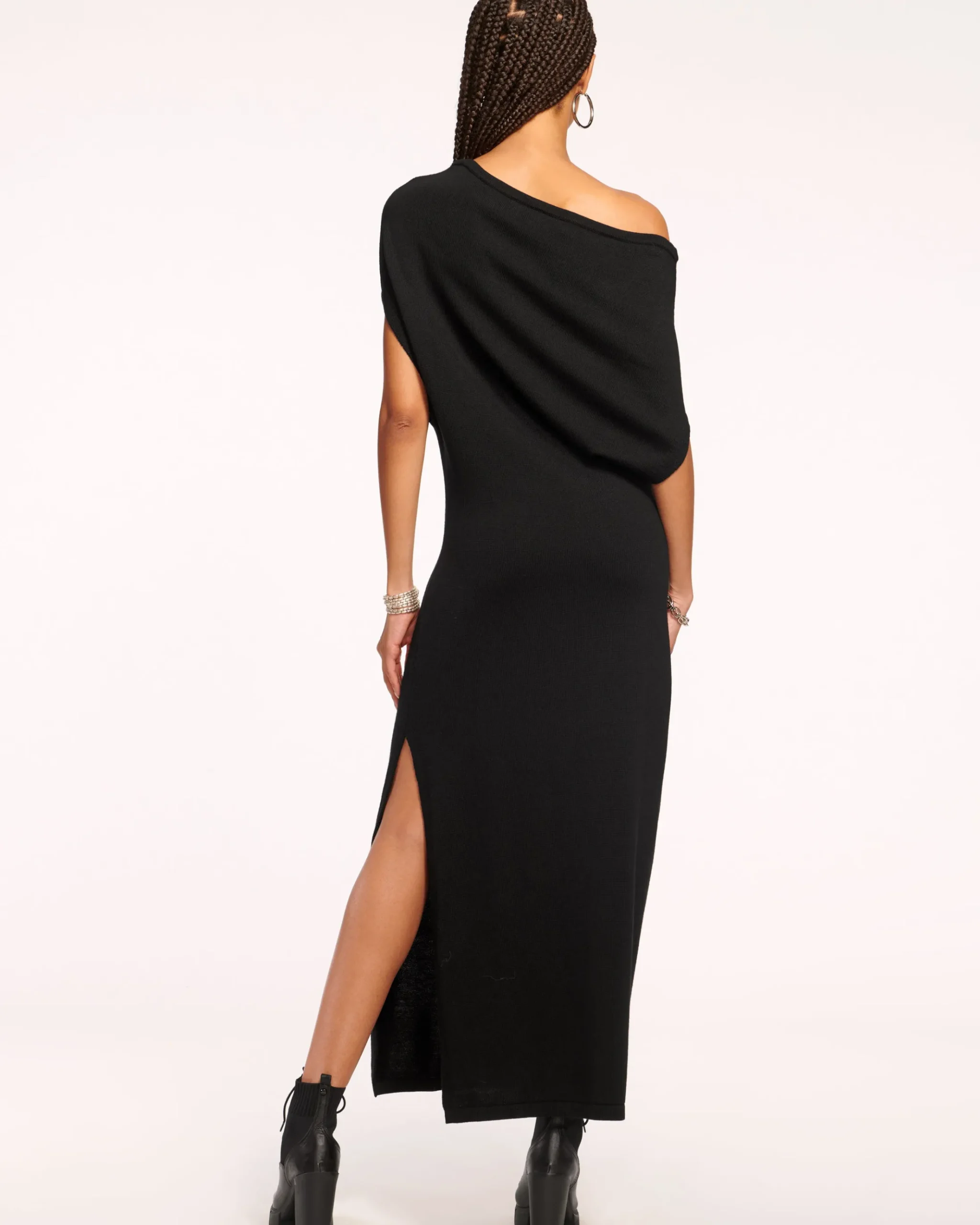 Chet Wool Off-The-Shoulder Sweater Dress