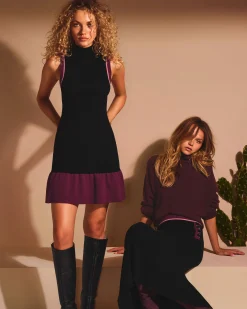 Cody Colorblock Mini Sweater Dress