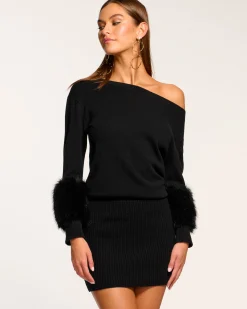 Cyrus Off-The-Shoulder Sweater Dress
