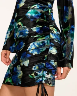 Dexter Ruched Long Sleeve Mini Dress