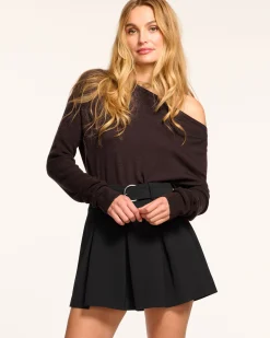 Donia Pleated Belted Skort