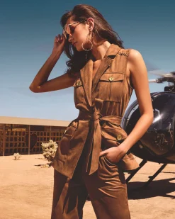 Edwina Faux Suede Trouser