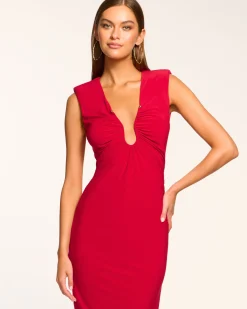 Elena Ruched Midi Dress