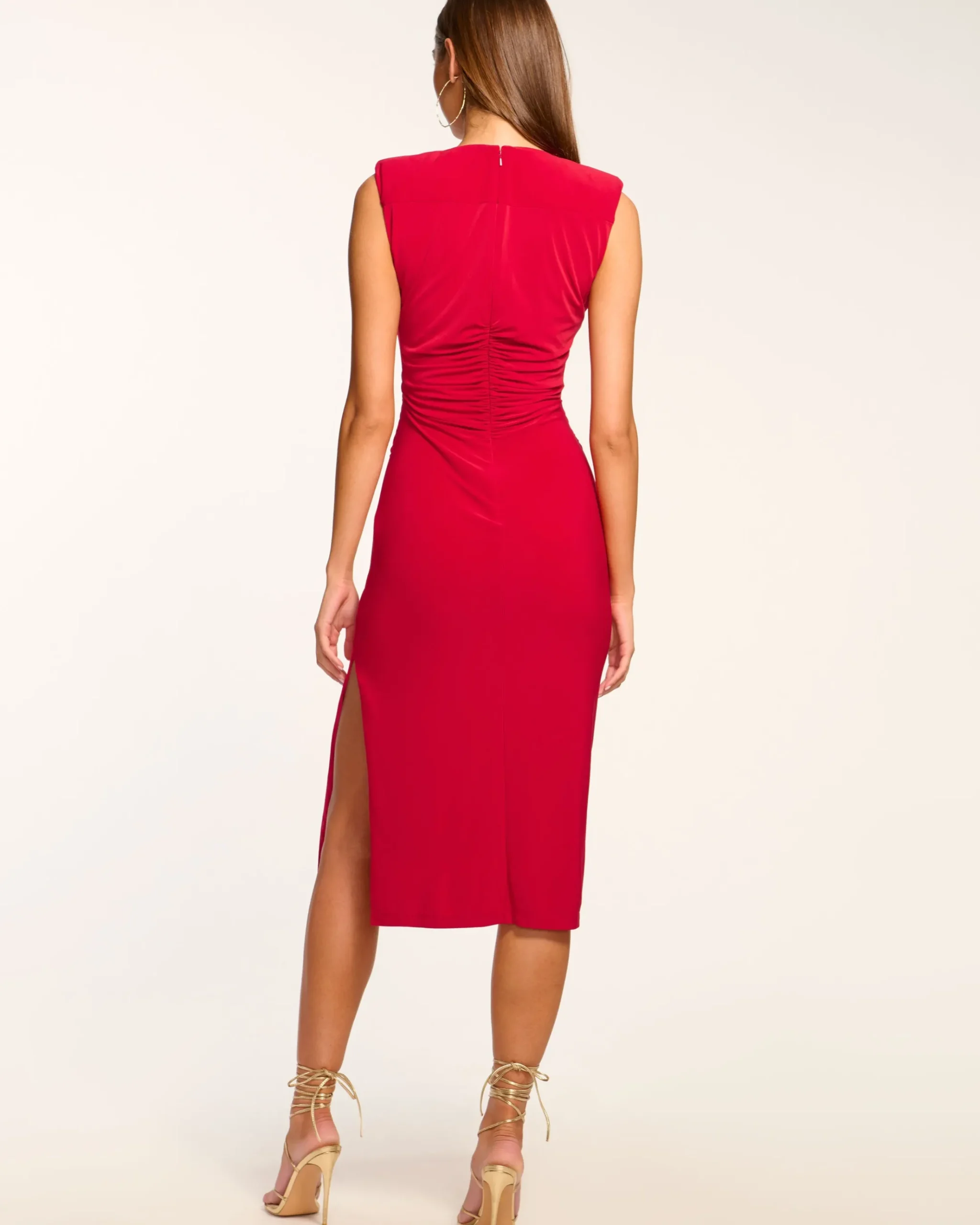 Elena Ruched Midi Dress