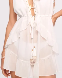 Embellished Topanga Coverup Mini Dress