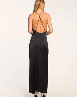 Ester Embellished V-Neck Gown