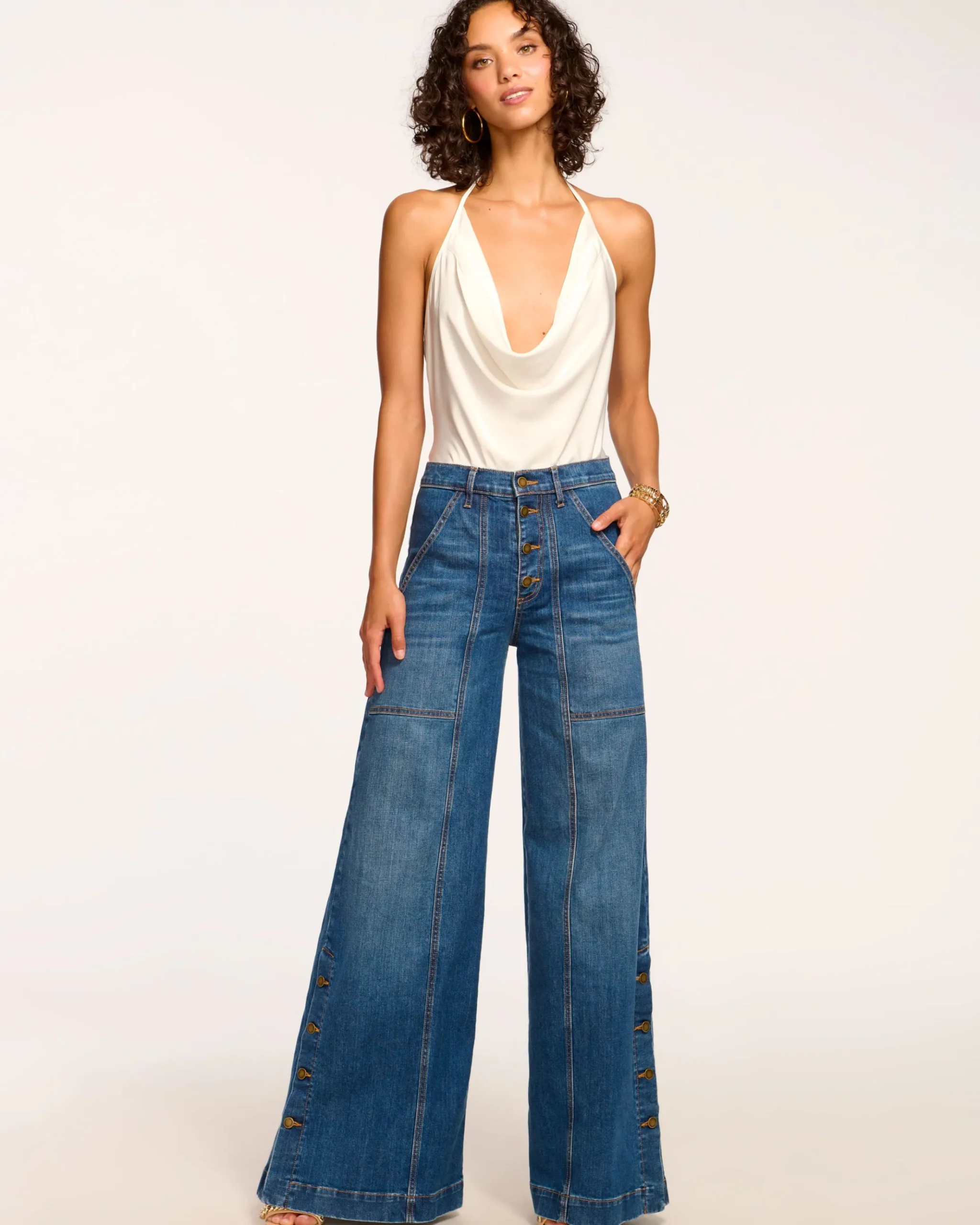 Flores High-Rise Wide Leg Jean