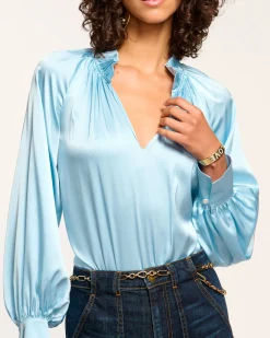 Gayle Silk Long Sleeve Blouse