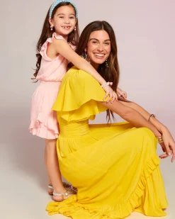 Girls Lola Ruffle Mini Dress