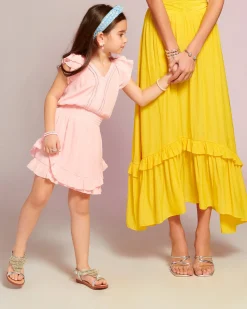 Girls Lola Ruffle Mini Dress