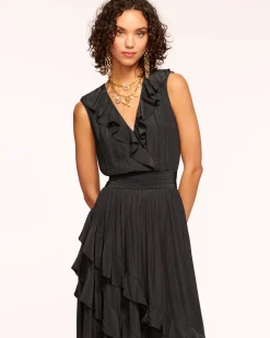 Hadlee Ruffled Midi Dress