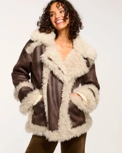 Hal Faux Shearling Coat