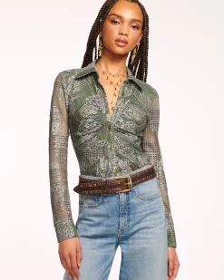 Hamilton Mesh Long Sleeve Top