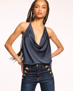 Hettie Cowl Neck Halter Top