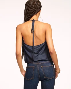 Hettie Cowl Neck Halter Top