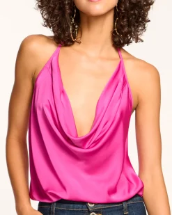 Hettie Cowl Neck Halter Top