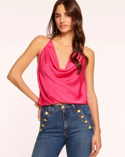 Hettie Cowl Neck Halter Top