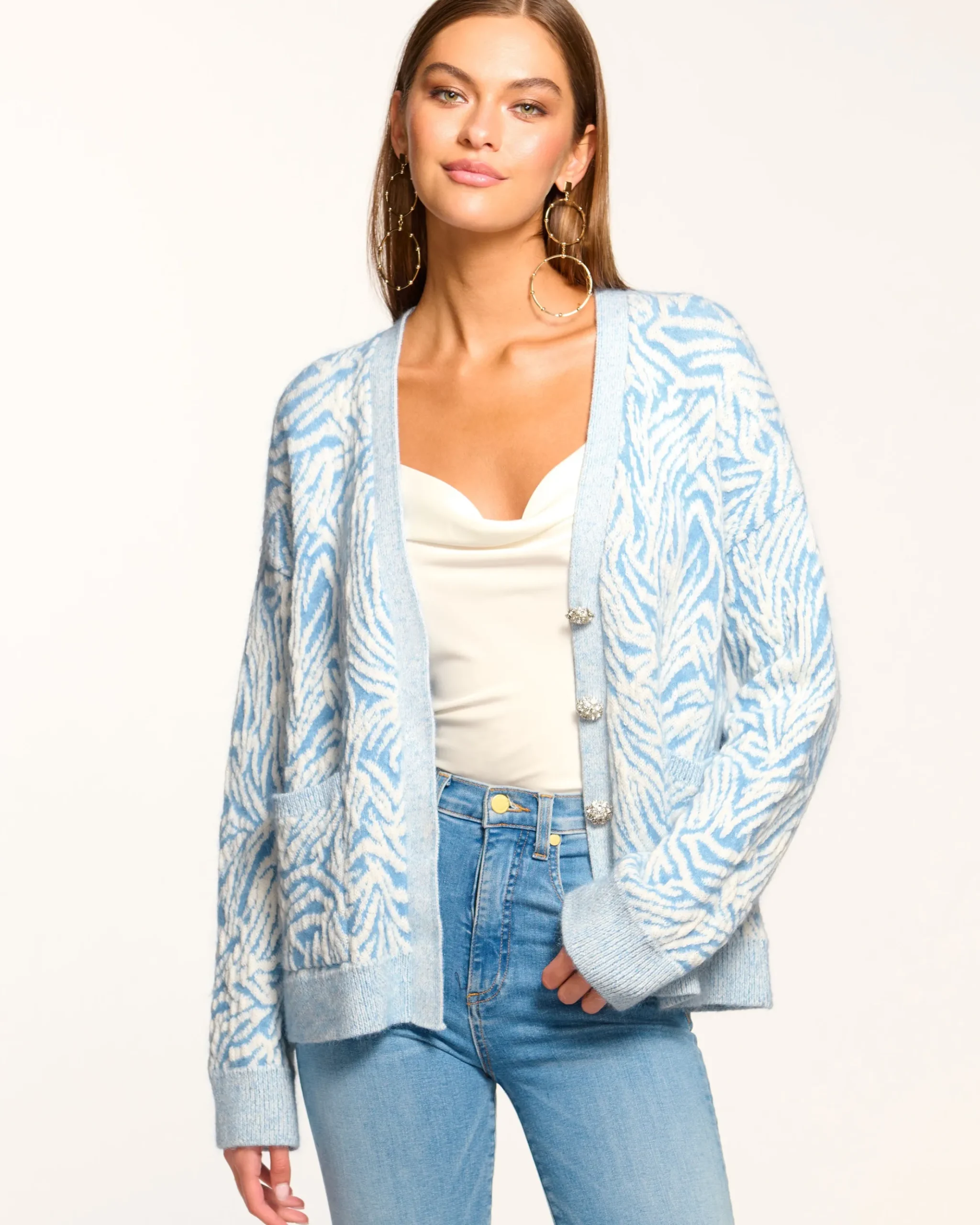 Jelena V-Neck Cardigan Sweater