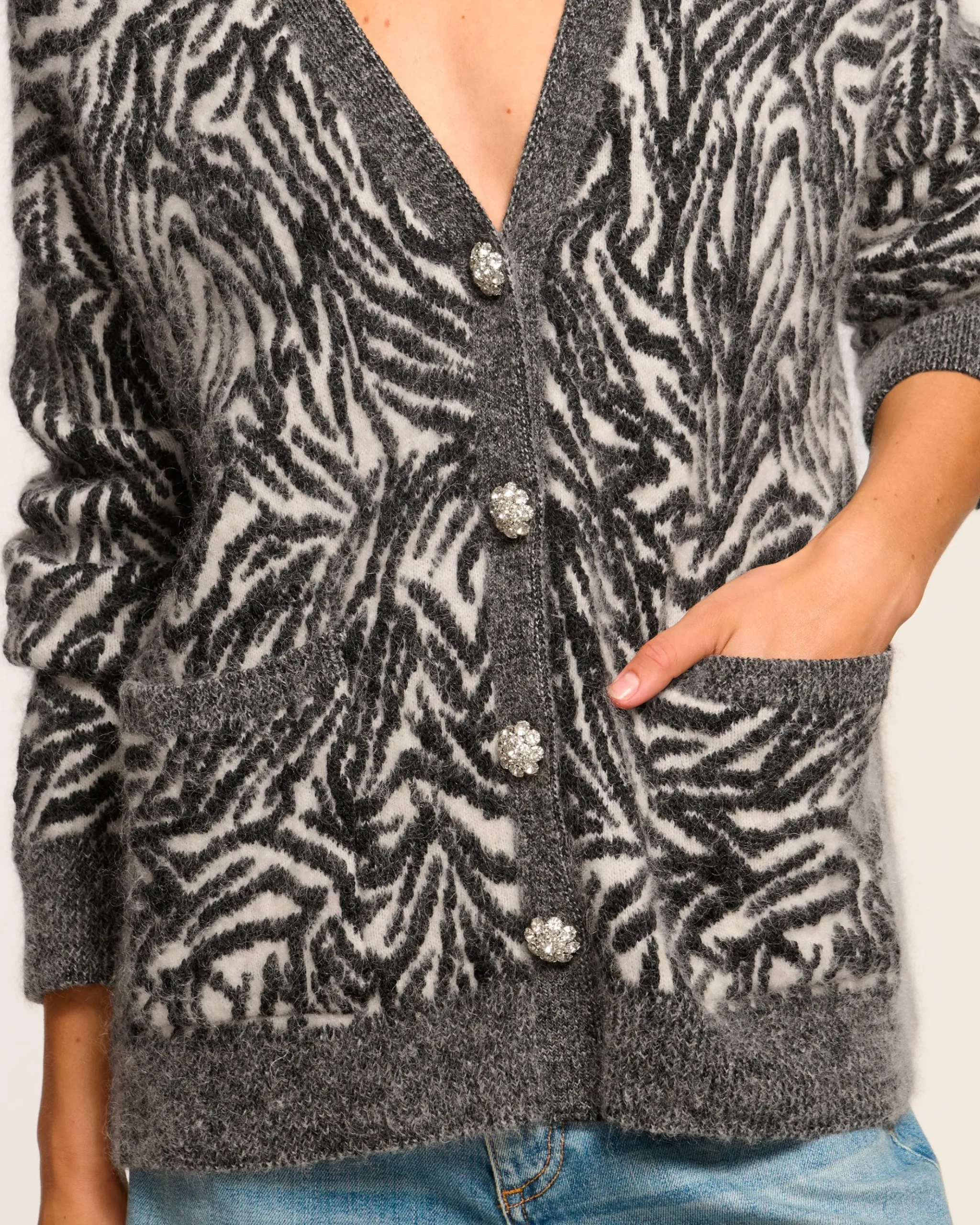 Jelena V-Neck Cardigan Sweater