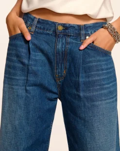 Kailani Pleated Low-Rise Jean