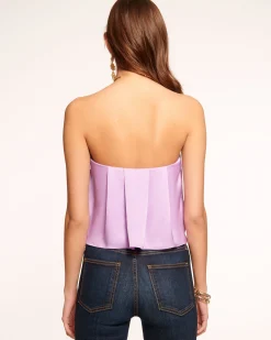 Kennedi Strapless Pleated Top