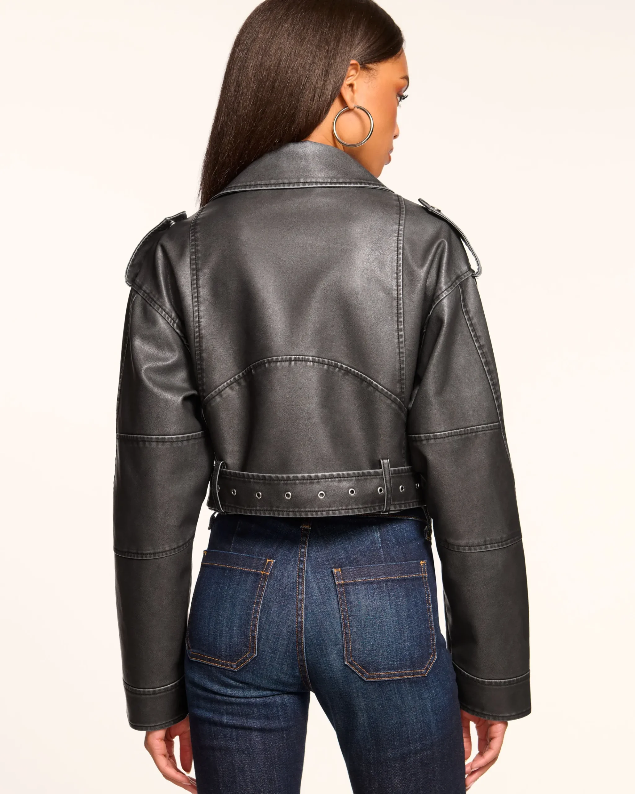Layana Faux Leather Motorcycle Jacket