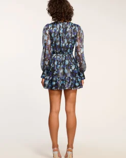 Lizbeth V-Neck Ruffle Mini Dress