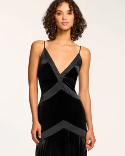 Louisa Velvet Midi Slip Dress