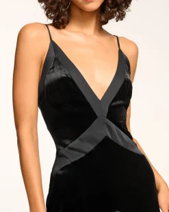 Louisa Velvet Midi Slip Dress