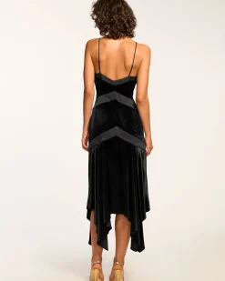 Louisa Velvet Midi Slip Dress